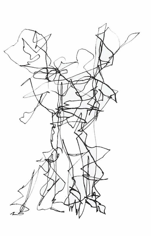  Figurative Sketch: Auto Drawing Flamenco Dancer Madrid
